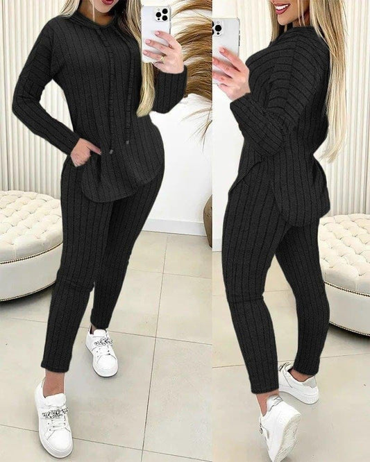 Compleu Damă Tricotat Alessia cu Cardigan și Pantaloni 0041